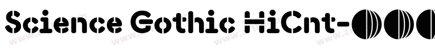 Science Gothic HiCnt字体转换